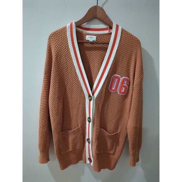 Aerie Oversized Varsity Cardigan Sweater - Picture 2 of 4